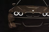 Closeup of the design showing the front of the BMW E46 M3.